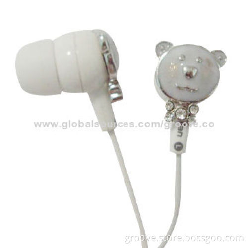 Animal Earphones with 3.5mm plug for MP3, MP4 and the like portable devices